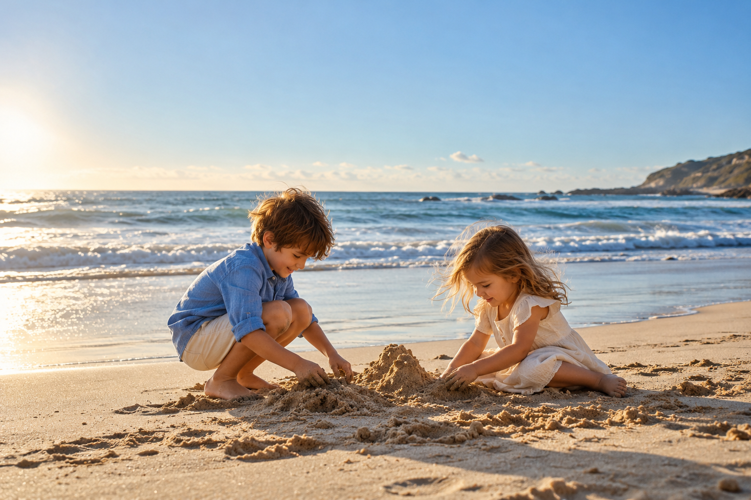 A sunny day by the sea